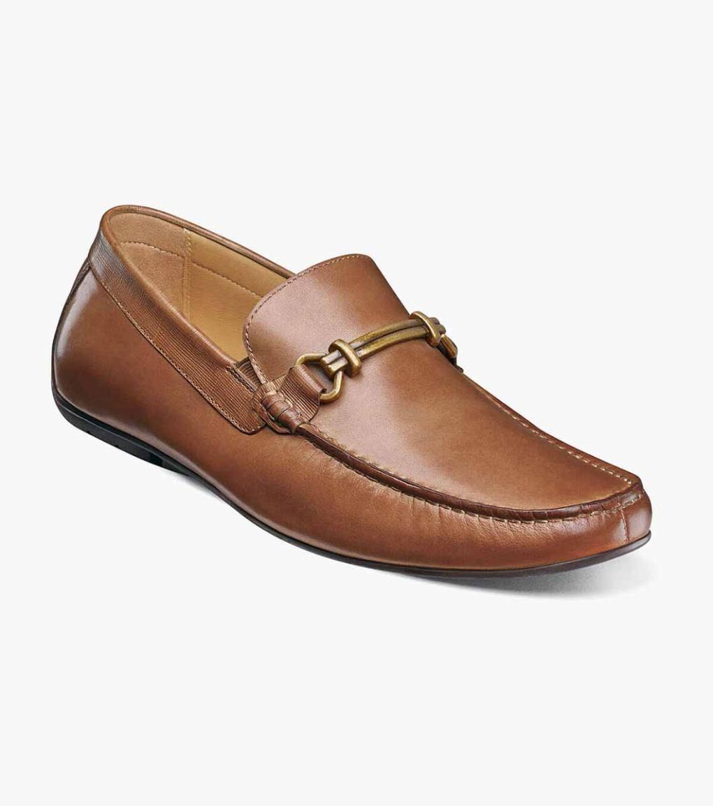 Dubino Moc Toe Bit Loafer Cognac | Men Florsheim Dress Shoes