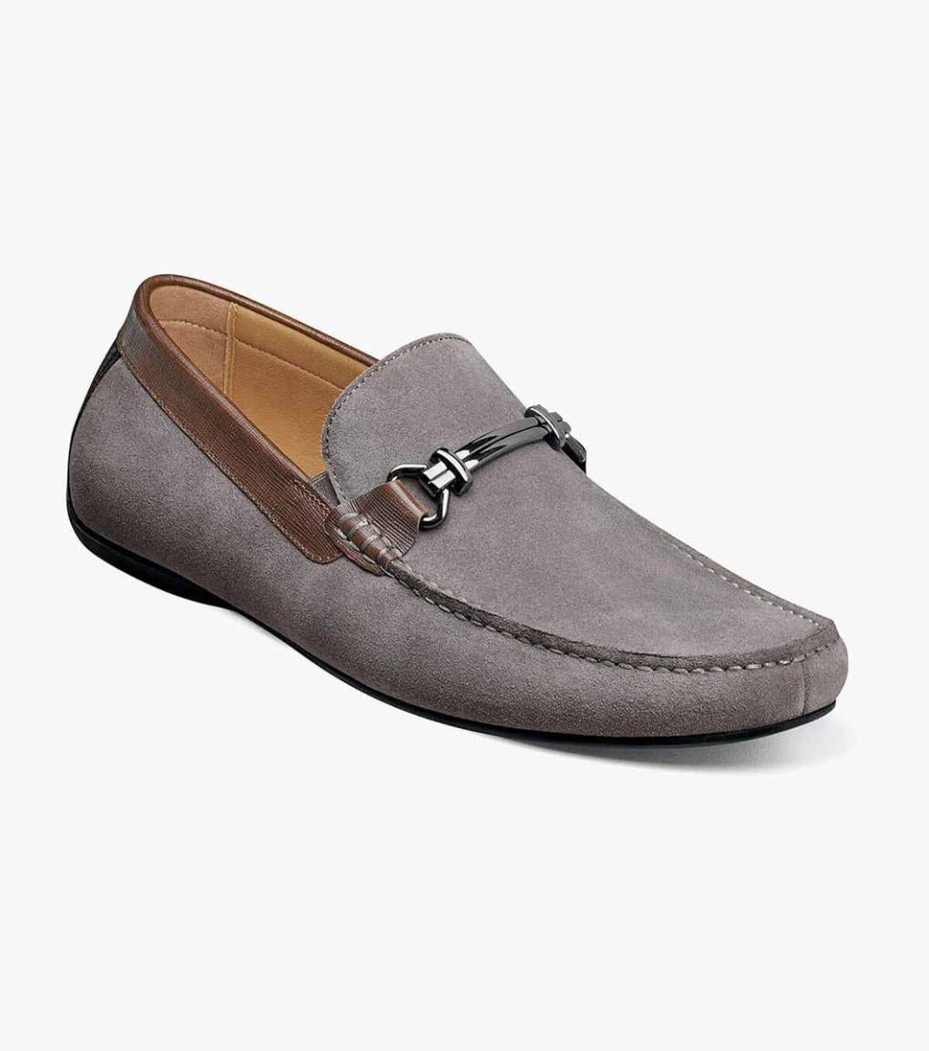 Dubino Moc Toe Bit Loafer Gray Multi | Men Florsheim Dress Shoes