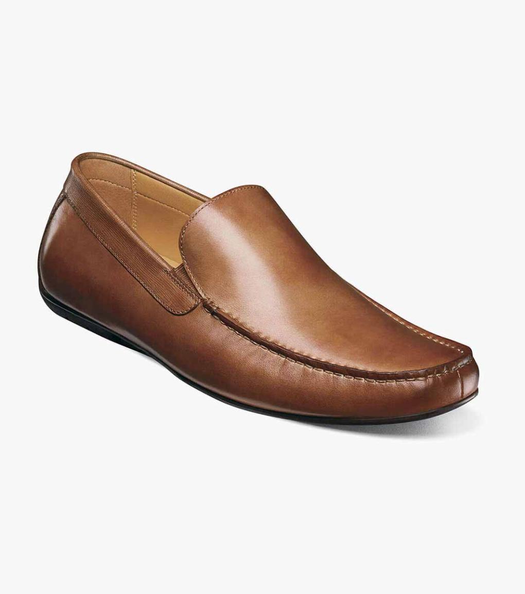 Dubino Moc Toe Venetian Slip On Cognac | Men Florsheim Dress Shoes