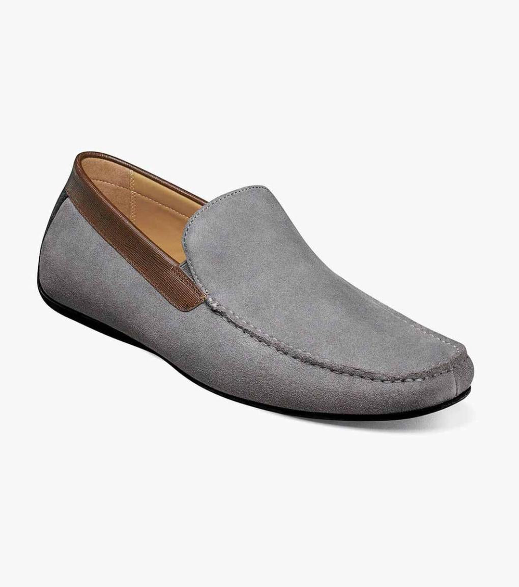Dubino Moc Toe Venetian Slip On Gray Multi | Men Florsheim Dress Shoes
