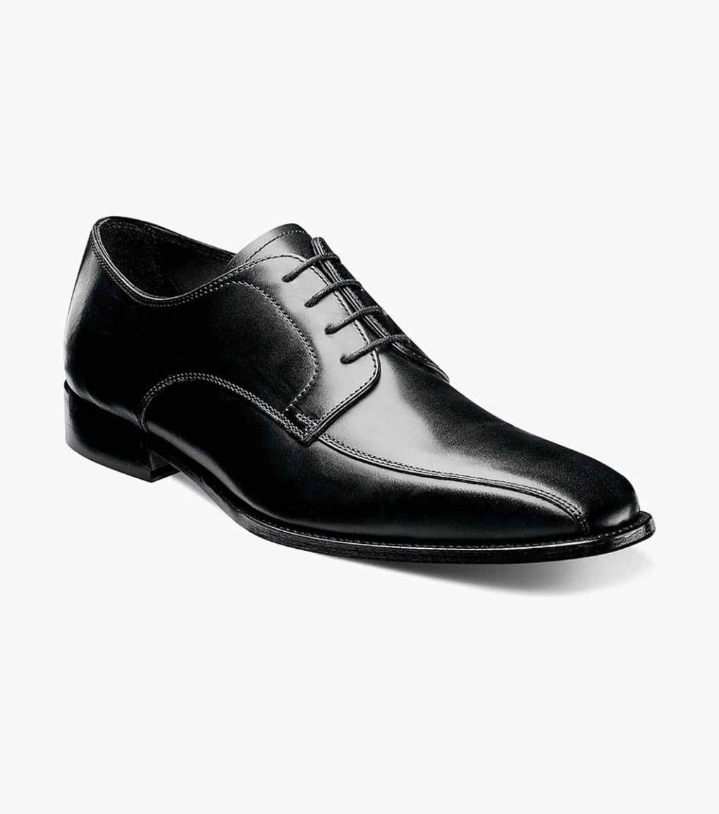 Jacobi Bike Toe Oxford Black | Men Florsheim Dress Shoes