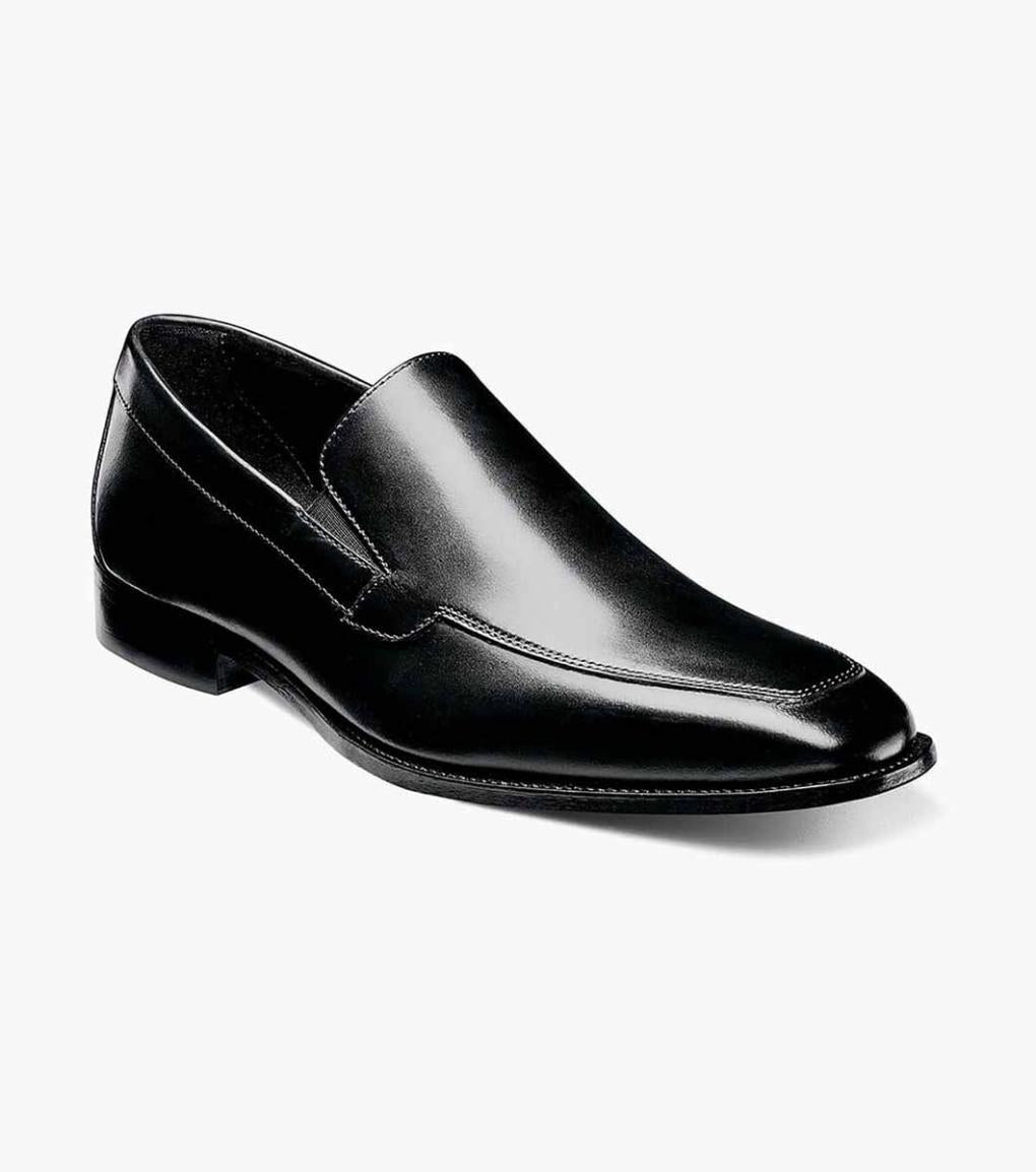 Jacobi Moc Toe Slip On Black | Men Florsheim Dress Shoes