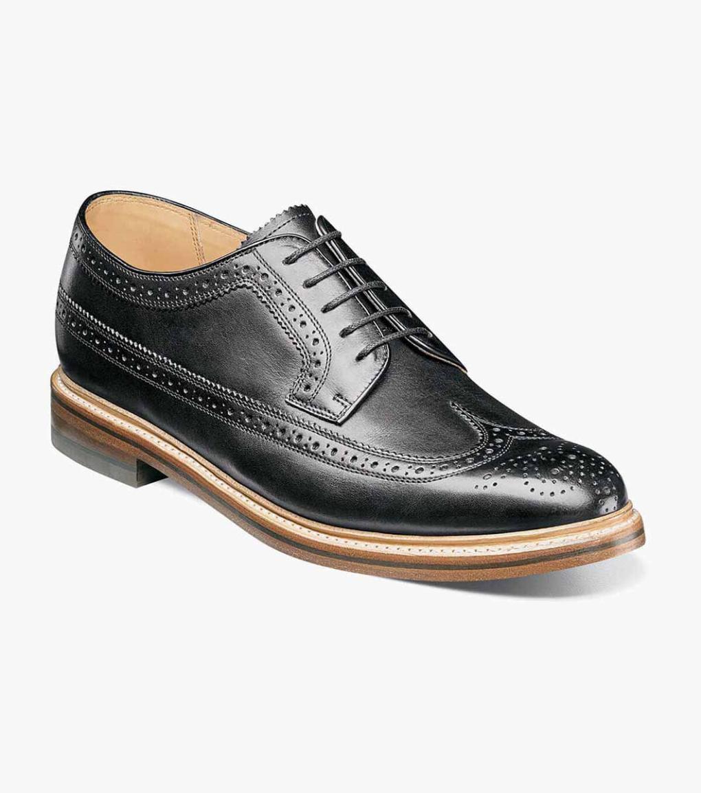 Kenmoor II Wingtip Oxford Black | Men Florsheim Dress Shoes